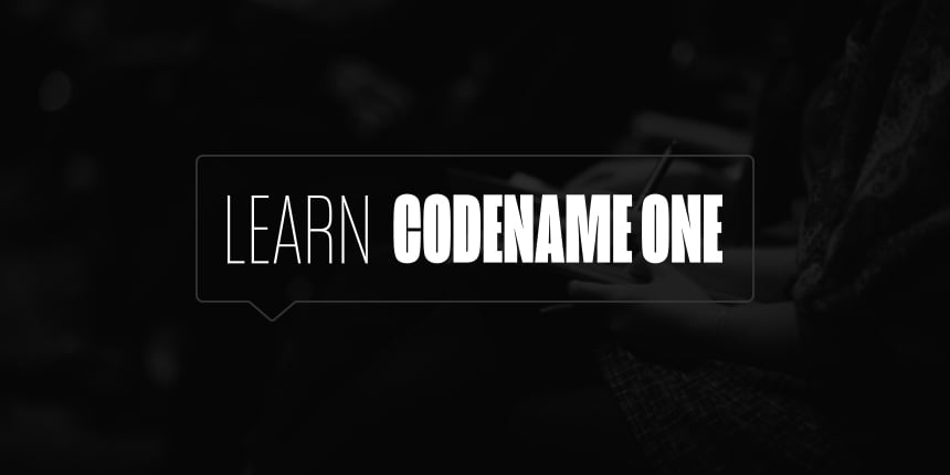 Preliminary course for mobile cross-platform development with Java and Codename One